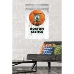 Trends International NBA Boston Celtics - Drip Ball 20 Unframed Wall Poster Prints