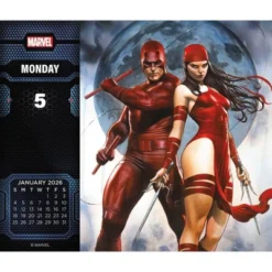 Trends International 2026 History Of Marvel Dayata Time 6.12"x5.37" Box Calendar -Everyday Fan & Home GUEST 69c52a78 e79d 45ff 9e38 5f401b8541e2