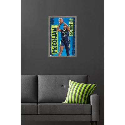 Trends International WNBA Dallas Wings - Teaira McCowan 25 Framed Wall Poster Prints 7 Trends International WNBA Dallas Wings - Teaira McCowan 25 Framed Wall Poster Prints - Image 5