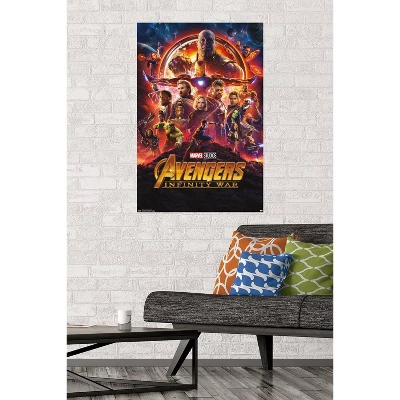 34" X 22" Marvel Cinematic Universe: Avengers: Infinity War One Sheet Premium Poster - Trends International: Unframed Wall Art 3 34" X 22" Marvel Cinematic Universe: Avengers: Infinity War One Sheet Premium Poster - Trends International: Unframed Wall Art