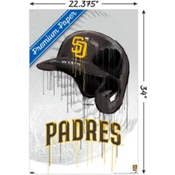 Trends International MLB San Diego Padres - Drip Helmet 22 Unframed Wall Poster Prints -Everyday Fan & Home GUEST 6c510a77 d597 47ec a32c f0f6e980d4b5