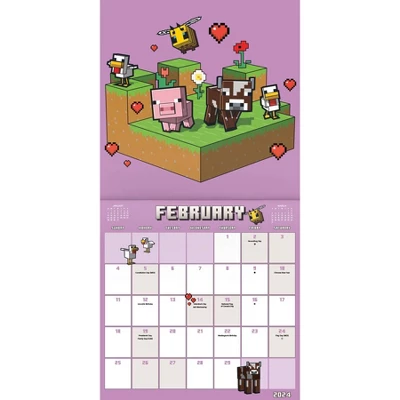 Trends International Inc. 2023-24 Wall Calendar 12"x12" Minecraft 4 Trends International Inc. 2023-24 Wall Calendar 12"x12" Minecraft - Image 2