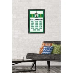 Trends International NBA Boston Celtics - Champions 13 Framed Wall Poster Prints