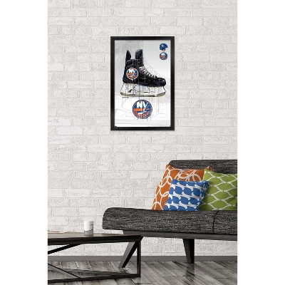 Trends International NHL New York Islanders - Drip Skate 21 Framed Wall Poster Prints 3 Trends International NHL New York Islanders - Drip Skate 21 Framed Wall Poster Prints