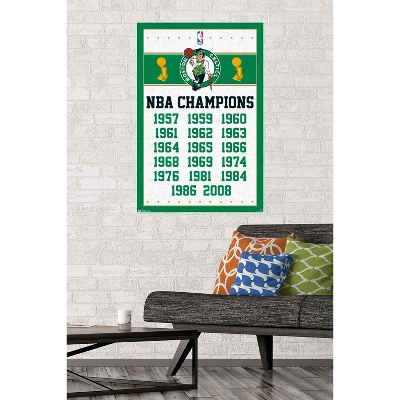 Trends International NBA Boston Celtics - Champions 13 Unframed Wall Poster Prints 3 Trends International NBA Boston Celtics - Champions 13 Unframed Wall Poster Prints