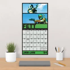 Trends International Inc. 2023-24 Wall Calendar 12"x12" Star Wars: Saga Bilingual -Everyday Fan & Home GUEST 7772a93a 5672 4669 9806 960f983c7781