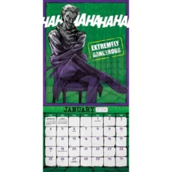Trends International 2026 Joker 12"x12" Wall Calendar