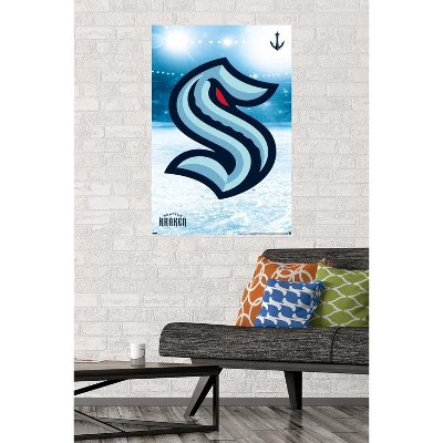 Trends International NHL Seattle Kraken - Logo 20 Unframed Wall Poster Prints 3 Trends International NHL Seattle Kraken - Logo 20 Unframed Wall Poster Prints