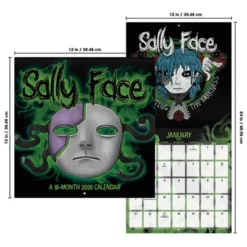 Trends International 2026 Sally Face 12"x12" Wall Calendar -Everyday Fan & Home GUEST 78d88c21 c14f 4913 b5ef 347c73973140