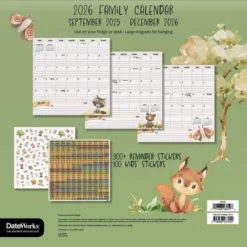 Trends International 2026 Animals 12"x12" Family Calendar -Everyday Fan & Home GUEST 7be58b20 f3ec 45a1 a871 7db79279240b