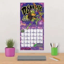 Trends International Inc. 2023-24 Wall Calendar 12"x12" Nickelodeon Teenage Mutant Ninja Turtles: Mutant Mayhem -Everyday Fan & Home GUEST 7c745b98 70b0 403b ba3a cae7cba81b91