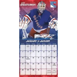 Trends International Inc. 2023-24 Wall Calendar 12"x12" NHL Stoppers Bilingual English/French
