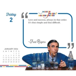 Trends International 2026 Mister Rogers Dayata Time 6.12"x5.37" Box Calendar -Everyday Fan & Home GUEST 7ed26a8f 839c 4f3a 90de 3ad7e15d2a17