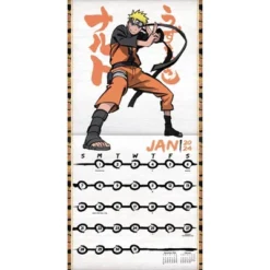 Trends International Inc. 2023-24 Wall Calendar 12"x12" Naruto Shippuden