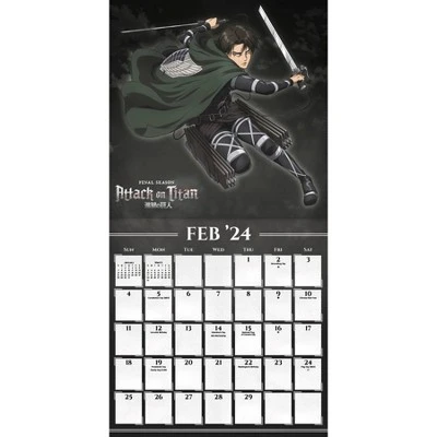 Trends International Inc. 2023-24 Wall Calendar 12"x12" Attack On Titan 4 Trends International Inc. 2023-24 Wall Calendar 12"x12" Attack On Titan - Image 2