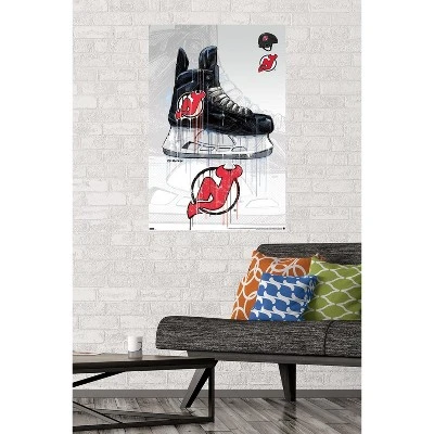 Trends International NHL New Jersey Devils - Drip Skate 21 Unframed Wall Poster Prints 3 Trends International NHL New Jersey Devils - Drip Skate 21 Unframed Wall Poster Prints