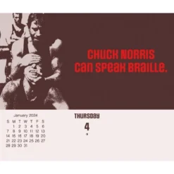 Trends International Inc. 2024 Daily Desk Calendar 4.25"x5" Chuck Norris -Everyday Fan & Home GUEST 85165158 45f8 4d1d a831 3df8bdbb14c7