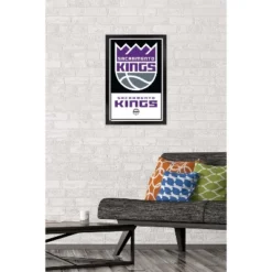 Trends International NBA Sacramento Kings - Logo 21 Framed Wall Poster Prints