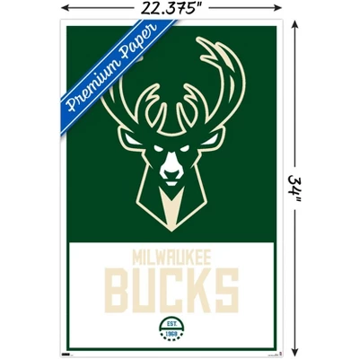 Trends International NBA Milwaukee Bucks - Logo 21 Unframed Wall Poster Prints 4 Trends International NBA Milwaukee Bucks - Logo 21 Unframed Wall Poster Prints - Image 2