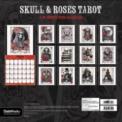 Trends International 2026 Tarot Skulls And Roses 12"x12" Wall Calendar -Everyday Fan & Home GUEST 8751f94e 9f45 4cef ab99 516a8bf5f89c