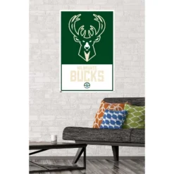 Trends International NBA Milwaukee Bucks - Logo 21 Unframed Wall Poster Prints