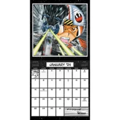 Trends International Inc. 2023-24 Wall Calendar 12"x12" Star Wars: Manga Madness