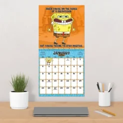 Trends International 2026 SpongeBob Squarepants 12"x12" Wall Calendar -Everyday Fan & Home GUEST 894fe8f8 341b 4533 a40b 9d08d120a97f