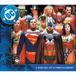 Trends International 2026 DC Comics Dayata Time 6.12"x5.37" Box Calendar -Everyday Fan & Home GUEST 8a60ae6d a1a4 4038 ab1d ebdeb0ced78a