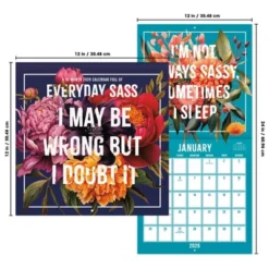 Trends International 2026 Everyday Sass 12"x12" Wall Calendar -Everyday Fan & Home GUEST 8aa08c75 2025 45f2 bfa3 7ffefbbb3e7d