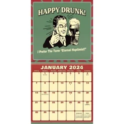 Trends International Inc. 2023-24 Wall Calendar 12"x12" Retro Spoof