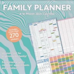 Trends International 2026 Family Planner Sticker 12"x12" Wall Calendar -Everyday Fan & Home GUEST 8f1d541f 8db3 4551 aeeb 5d6c324bc1f3