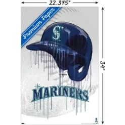 Trends International MLB Seattle Mariners - Drip Helmet 22 Unframed Wall Poster Prints -Everyday Fan & Home GUEST 8f9bd36a 8cce 4b49 9440 76ac1f9f52dd