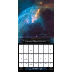 Trends International 2026 NASA Galaxies 12"x12" Wall Calendar
