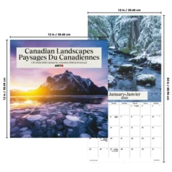 Trends International 2026 Canadian Landscapes Bilingual French 12"x12" Wall Calendar -Everyday Fan & Home GUEST 99a87bcd 8a19 4e6c b610 d2f14f50703e