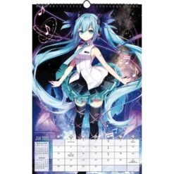 Trends International Inc. 2023-24 Wall Calendar 17"x11" Hatsune Miku