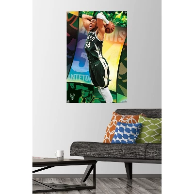 Trends International NBA Milwaukee Bucks - Giannis Antetokounmpo 21 Unframed Wall Poster Prints 3 Trends International NBA Milwaukee Bucks - Giannis Antetokounmpo 21 Unframed Wall Poster Prints