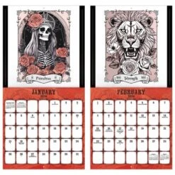 Trends International 2026 Tarot Skulls And Roses 12"x12" Wall Calendar -Everyday Fan & Home GUEST a1931889 ebfa 4849 b2e8 fdb0f0d65381