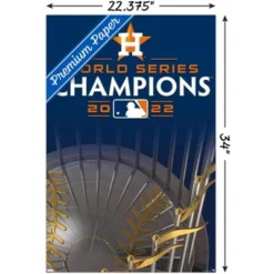 Trends International MLB Houston Astros - 2022 World Series Team Logo Unframed Wall Poster Prints -Everyday Fan & Home GUEST a203dc88 cf52 4f8c 9790 7aa0b4003172