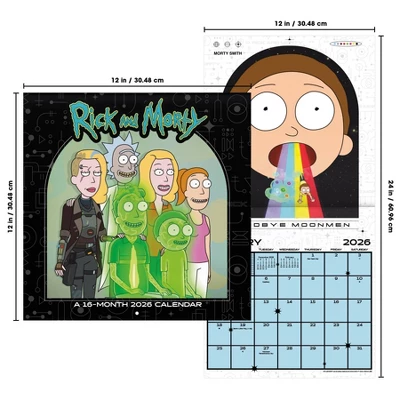Trends International 2026 Rick And Morty 12"x12" Wall Calendar 7 Trends International 2026 Rick And Morty 12"x12" Wall Calendar - Image 5