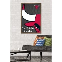 Trends International NBA Chicago Bulls - Logo 14 Framed Wall Poster Prints