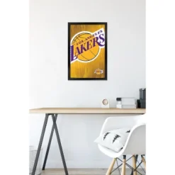 Trends International NBA Los Angeles Lakers - Logo 13 Framed Wall Poster Prints -Everyday Fan & Home GUEST a8f13b38 cfd9 4ccc a949 615ad49dd26e