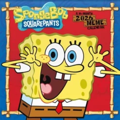 Trends International 2026 SpongeBob Squarepants 12"x12" Wall Calendar -Everyday Fan & Home GUEST a96ad361 c24f 4176 ba67 302a47a37b2f
