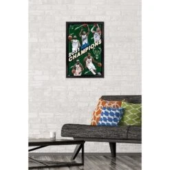 Trends International NBA Milwaukee Bucks - 2021 NBA Finals Champions Framed Wall Poster Prints