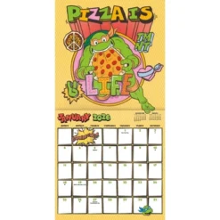 Trends International 2026 Teenage Mutant Ninja Turtles 12"x12" Wall Calendar