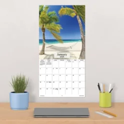 Trends International 2026 Beaches 12"x12" Wall Calendar -Everyday Fan & Home GUEST b8a813a4 6cb0 400f b188 06ff026e5c8c