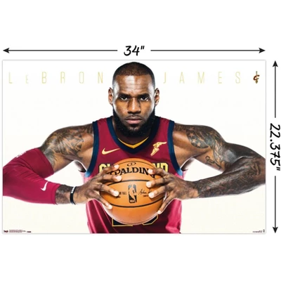 Trends International NBA Cleveland Cavaliers - Lebron James 17 Unframed Wall Poster Prints 4 Trends International NBA Cleveland Cavaliers - Lebron James 17 Unframed Wall Poster Prints - Image 2