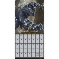 Trends International Inc. 2023-24 Wall Calendar 12"x12" Marvel Black Panther