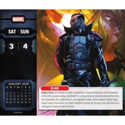 Trends International 2026 History Of Marvel Dayata Time 6.12"x5.37" Box Calendar -Everyday Fan & Home GUEST c4a3e47f f7ea 40c5 b858 43c0870dad05