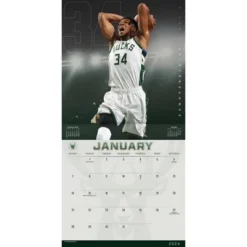 Trends International Inc. 2023-24 Wall Calendar 12"x12" NBA Superstars
