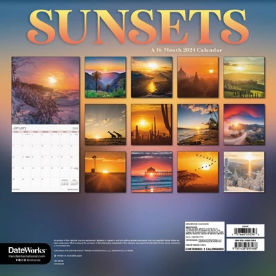 Trends International Inc. 2023-24 Wall Calendar 12"x12" Sunsets 5 Trends International Inc. 2023-24 Wall Calendar 12"x12" Sunsets - Image 3